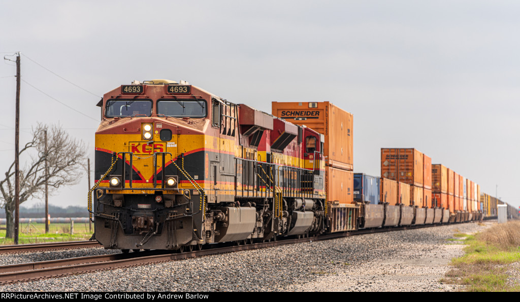 KCS Manifest Getting on the UP Cuero Sub